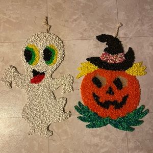 Halloween popcorn decor pumpkin and ghost